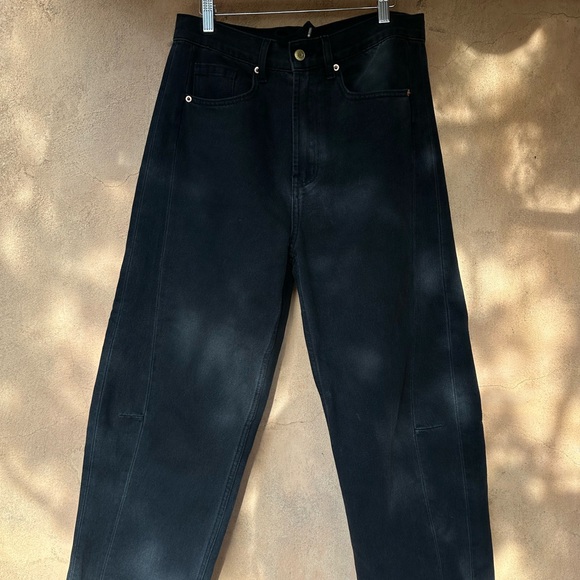 SOLD - ROUCHA Dessau Denim washed black size A small - Picture 2 of 8
